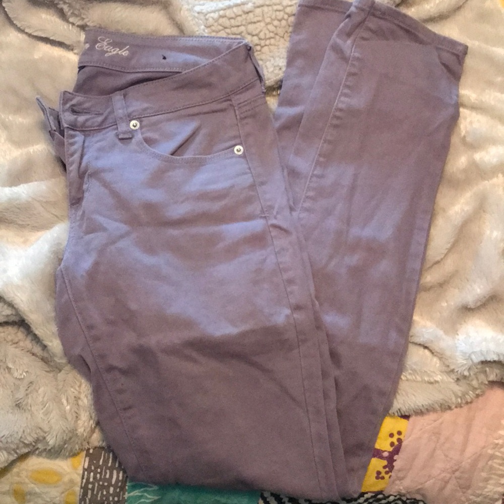 Lavender stretch skinny pant